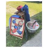 Vintage Outdoor Games, Bag Chairs, Croquet Set