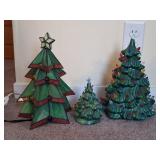 Ceramic Christmas Trees, Stained Glass Tree
