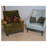 2 Mid-Century Modern Occasional Chairs