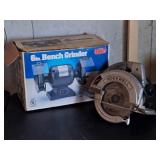 Collins 6in Bench Grinder, Rockwell Circular Saw