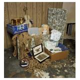 Vintage Trunk, Macrame, Cigar Box & More