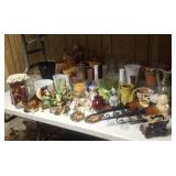 Vases, Collie Planter, Hoosier Milk Glass Vases