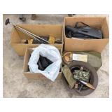 Firearms Parts, Military Helmet, Ammo