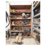 Wood Shelf w/ Black & Decker Tools