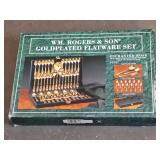 WM Rogers Goldplated Flatware in Box