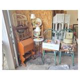 Plant Stand, Shelves, Plate Rack, Chairs