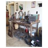 Campbell Hausfeld welder, welding table