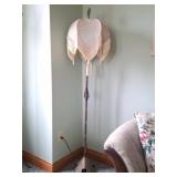 Ornate Brass Lamp & Wall Mirror