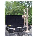The Regent Silver Tone Trumpet w/ Case