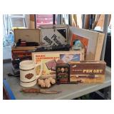 Knives, Au Sultan Pipes, Leathercraft Kit, Clocks