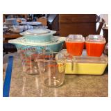 Pyrex Butterprint Nesting Bowls, Bakers
