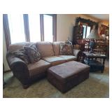 Jackson Furniture Sofa, Ottoman, Lamp, End Table