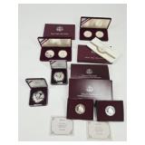 8 Silver US Coins: Washington, 1984 Olympics
