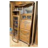Antique Victorian Oak Secretary