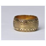 8.95 Grams 14K Gold Wide Band Ring