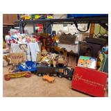 Vintage Childrens Toys, Lincoln Logs, Stuffed Toys