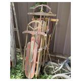 3 Antique Wood Sleds