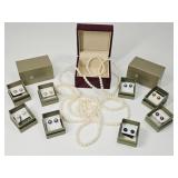 Honora Pearl Earring Sets & 100-in Pearl Necklace
