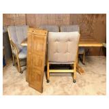 Dining Table & 4 Chairs on Casters
