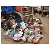 Printers Tray, Wood Doll Furniture, Bears, Dolls
