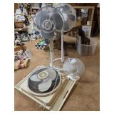 2 Oscillating Fans, Window Fan, Table Fan