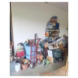 Planters, Lawn Chairs, Hand Truck, Weathervane