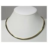 34.5 Grams 14K Gold Omega Collar Necklace