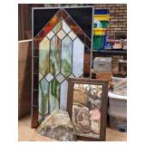 Lead Stained Glass, Spider Art Mirror