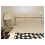 Queen Bed w/ Matching Nightstand, Candles