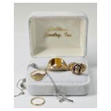 13.25 Grams 10K Gold Jewelry: Rings, Cross & More