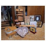 Longaberger Baskets, Shelves, Collage Frames