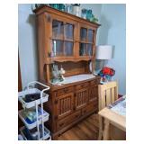 2 Piece Early American Hutch