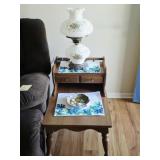 2 GWTW Style Lamps, 2 Mersman End Tables