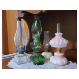 5 Miniature Oil Lamps