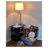Lamp Table, Clocks, Decor, Butterflies