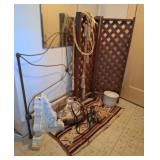 Room Divider, Wrought Iron Headboard & More