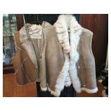 Irma Paytler Fur Vest & Faux Suede Vest
