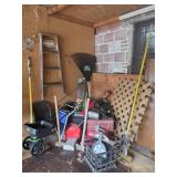 Gorilla Garden Cart, Spreader, Axe