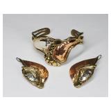 Modernist Artisan Gold, Silver & Copper Jewelry