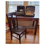 Vintage Quater-Sawn Desk w/ Chair