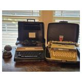 2 Vintage Typewriters: Brother & Smith-Corona