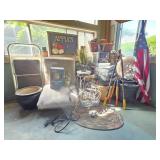 Hammock, Gazing Globe, Plant Stand, Step Stool
