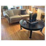 Furniture Row Sofa, Coffee Table, Reading Lamps