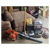 Craftsman Chain Saw, Echo Blower, Battery Charger