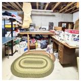Crafting Table, Fabric, Singer Sewing Machine