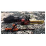 Homelite Gas Chain Saw, B&D Electric Hedge Trimmer