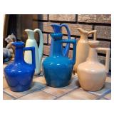 6 UHL Pottery Stoneware Pitchers/Jugs