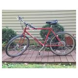 Raleigh Teton Mountain Bike, Saris Bike Rack