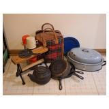 Wagner Ware & Griswold Cast Iron Pans, Enamelware