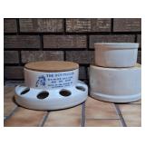UHL Acorn Wares Stoneware Pottery Feeder, Crocks